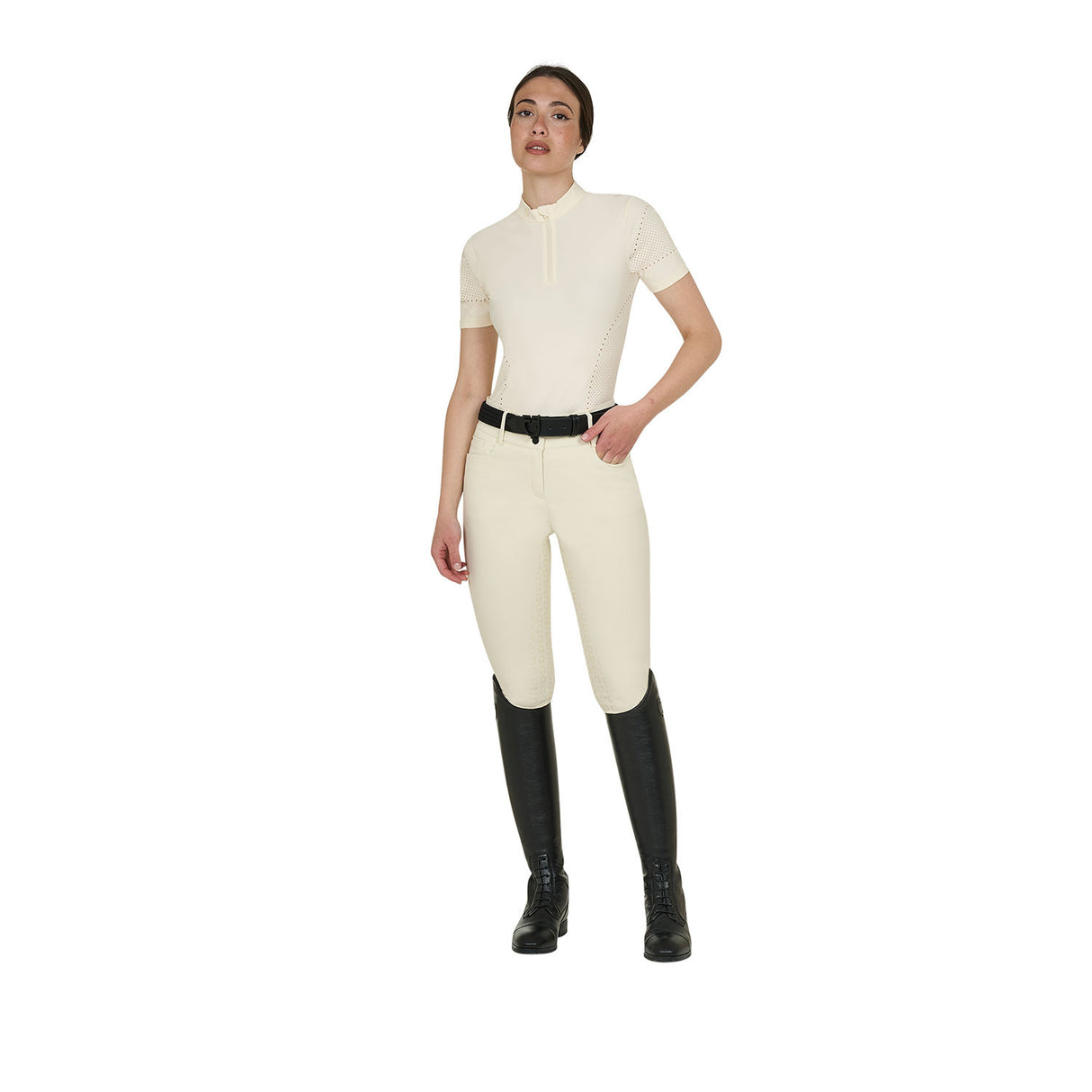 Women's training T-shirt in technical fabric with micro-holes
