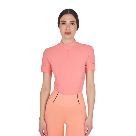 Women's training T-shirt in technical fabric with micro-holes