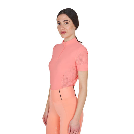 Women's training T-shirt in technical fabric with micro-holes