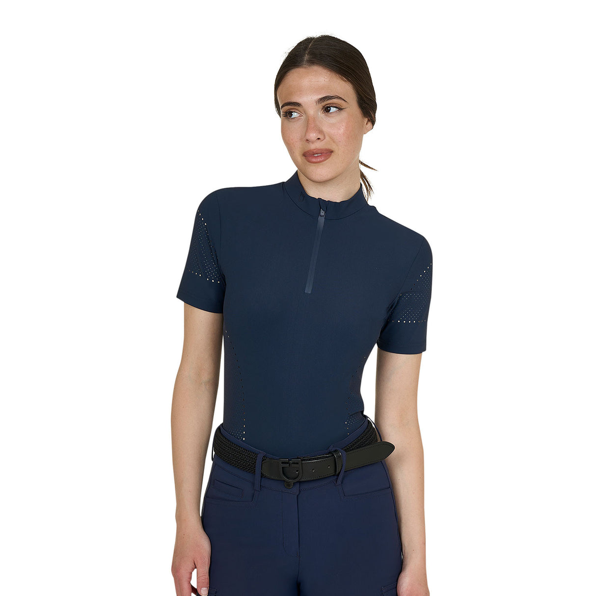 Women's training T-shirt in technical fabric with micro-holes