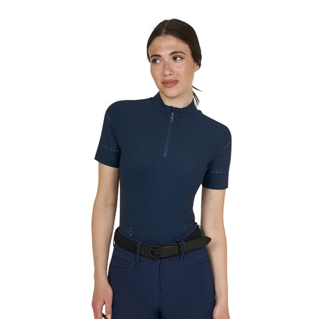 Women's training T-shirt in technical fabric with micro-holes