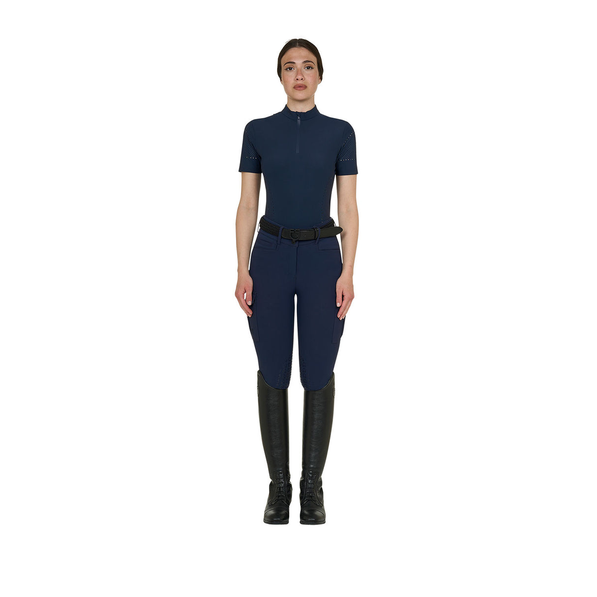 Women's training T-shirt in technical fabric with micro-holes