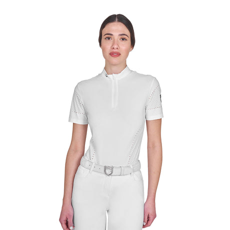 Women's training T-shirt in technical fabric with micro-holes