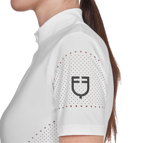 Women's training T-shirt in technical fabric with micro-holes