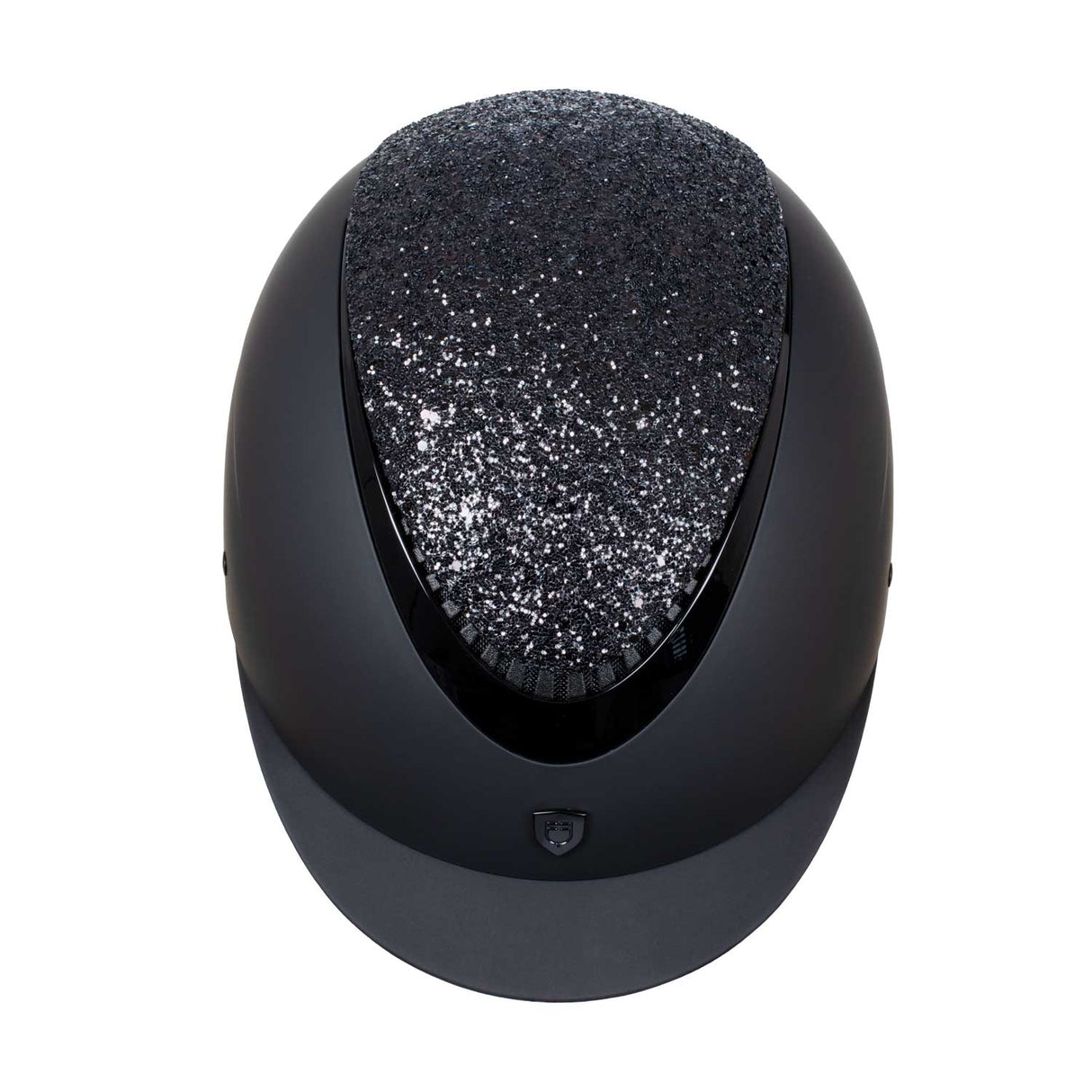 Equestro Narrow Visor Helmet With Rhinestones En 1384-2023 Homologation #colour_black