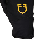 Equestro Women's Gloves In Special Elastane Fabric With Logo #colour_black