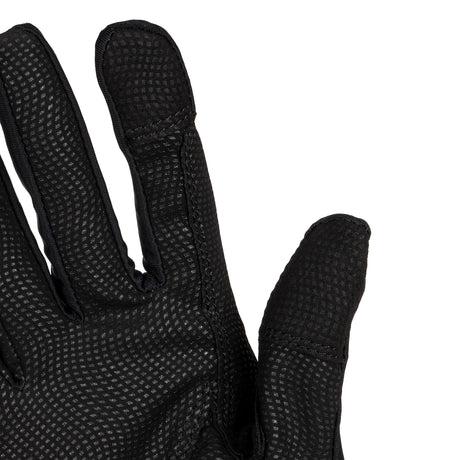 Equestro Women's Gloves In Special Elastane Fabric With Logo #colour_black