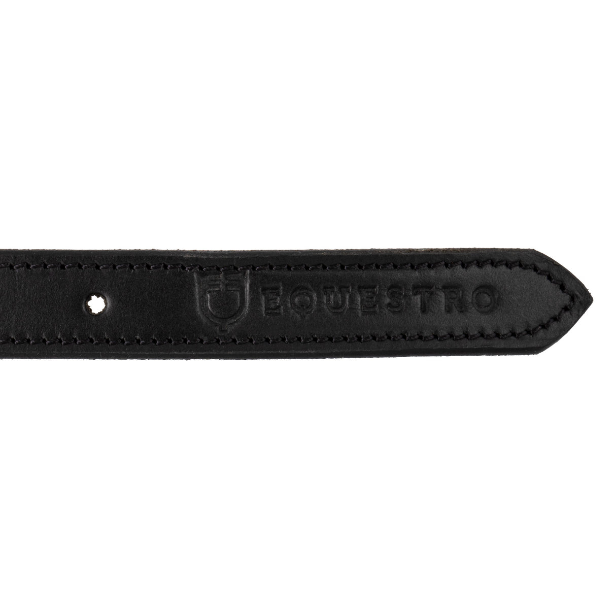 Equestro Women's Clincher Belt Snaffle Bit Buckle #colour_black-silver