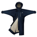 EQUIDRY Women's Thick Fleece Evolution Faux Fur Hood #colour_navy-cream