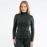 EQUIDRY Women's Water Repellent Base Layer #colour_black-forest-green