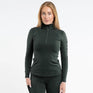EQUIDRY Women's Water Repellent Base Layer #colour_black-forest-green