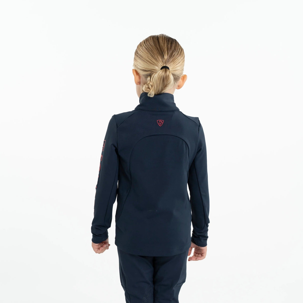 EQUIDRY Children's Water Repellent Base Layer #colour_navy-raspberry