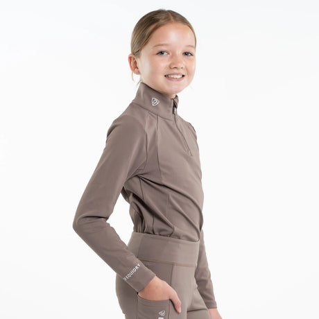 EQUIDRY Children's Water Repellent Base Layer #colour_mocha