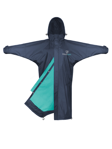 EQUIDRY Children's Mesh Lined Evolution #colour_navy-turquoise 