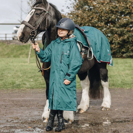 EQUIDRY Children's Thin Fleece Evolution #colour_teal-grey