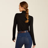Ariat Women's Cheviot 14 Zip Long Sleeve Baselayer #colour_black