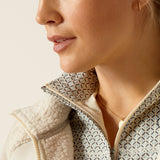 Ariat Women's Lafayette Ful Zip Sweatshirt #colour_beige