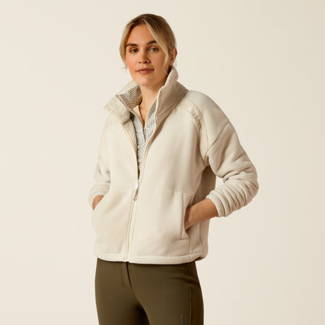 Ariat Women's Lafayette Ful Zip Sweatshirt #colour_beige