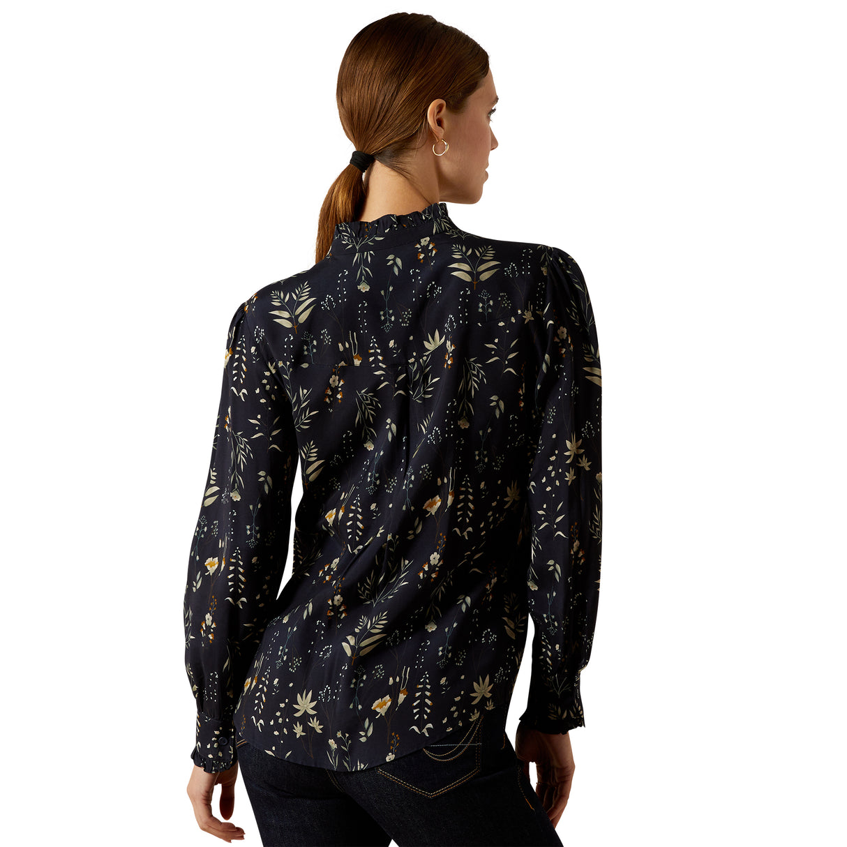 Ariat Women's Cricklade Blouse #colour_navy-floral-print
