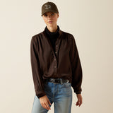 Ariat Women's Kildwick Blouse #colour_coffee-bean