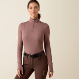 Ariat Women's Gridwork 2.0 1/4 Zip Grid Fleece Baselayer