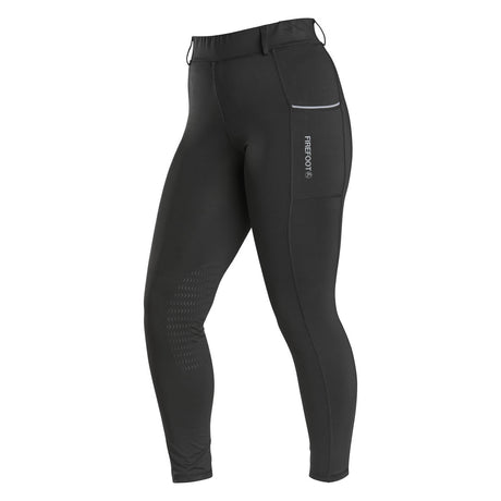 Firefoot Children's Howden Riding Tights #colour_black-grey