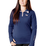 Firefoot Birkby Fleece Lined Baselayer Ladies Navy/rose Gold
