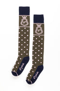 Rydale Ladies Polka Dot Knee Length Riding Socks