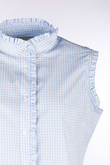 Rydale Ladies Ruffled Sleeveless Shirt - Ivy