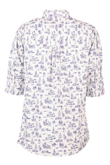 Rydale Ladies Ruffled Short Sleeved Shirt - Ivy
