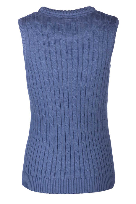 Rydale Ladies Crew Neck Cable Knit Vest - Emma