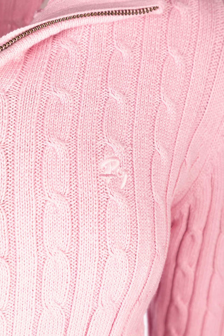 Rydale Ladies Quarter Zip Cable Knit Jumper - Emma