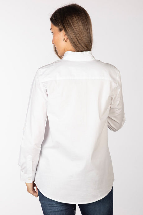 Rydale Ladies Overhead Ruffled Shirt - Ivy