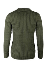 Rydale Ladies Quarter Zip Cable Knit Jumper - Emma