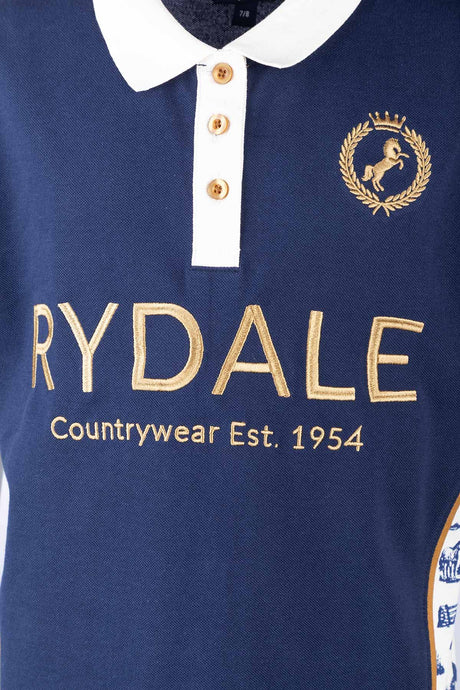 Rydale Junior Equestrian Patterned Polo Shirt - Muston