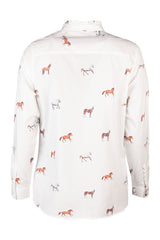 Rydale Ladies Oxford Cotton Ruffled Shirt - Ivy