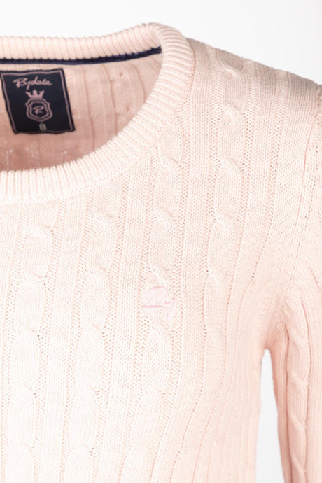 Rydale Ladies Crew Neck Cable Knit Jumper - Emma