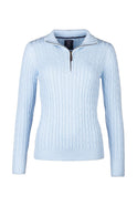 Rydale Ladies Quarter Zip Cable Knit Jumper - Emma