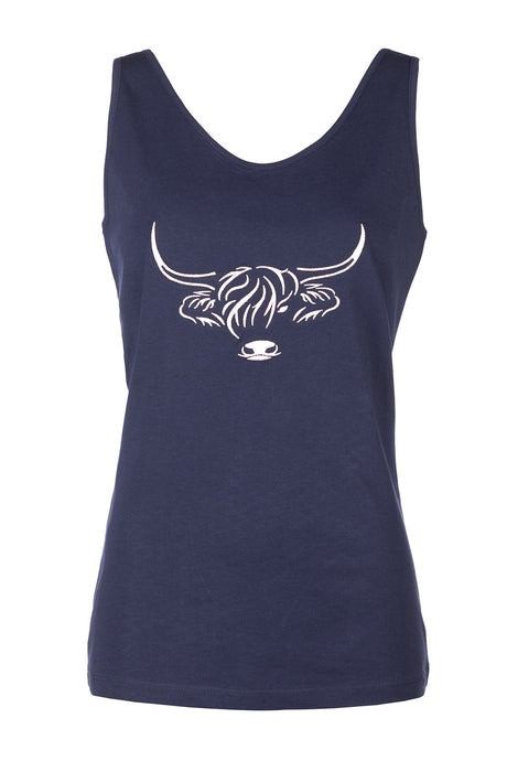 Rydale Ladies Cow Pattern Vest Top - Byland