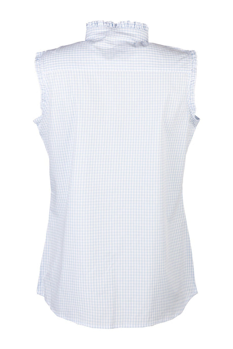 Rydale Ladies Ruffled Overhead Sleeveless Shirt - Ivy