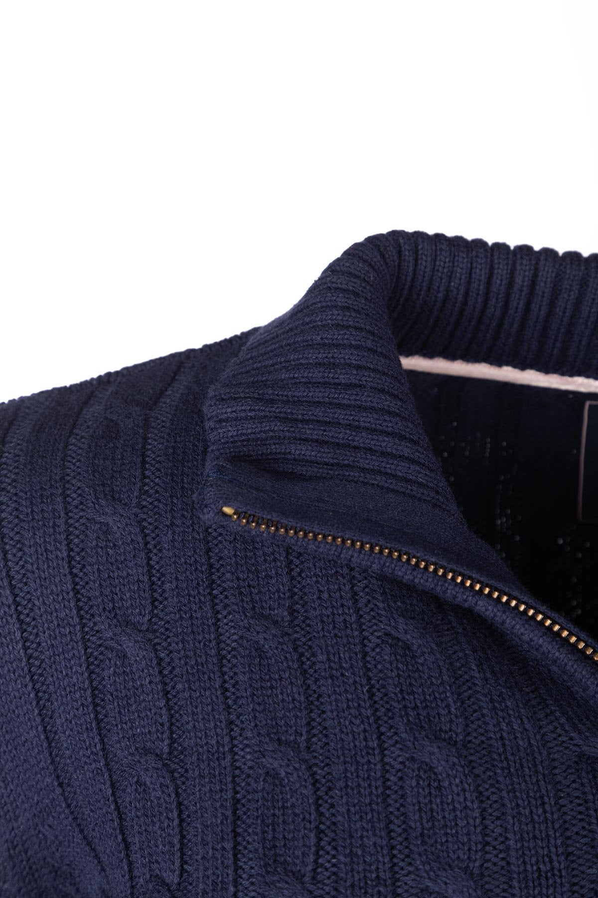 Rydale Ladies Striped Quarter Zip Jumper - Bramham