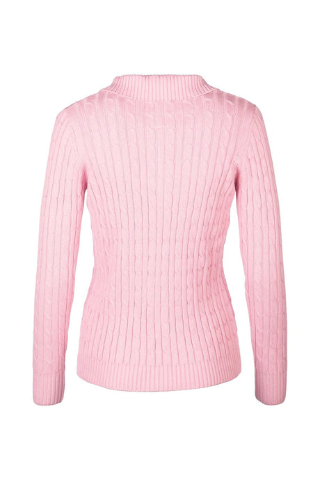 Rydale Ladies Quarter Zip Cable Knit Jumper - Emma
