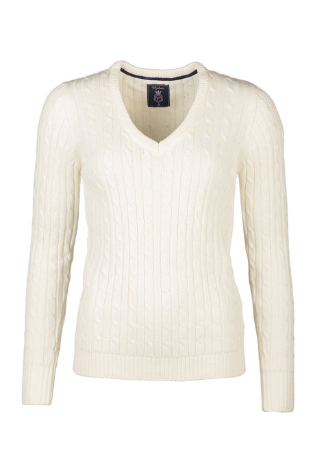 Rydale Ladies V Neck Cable Knit Jumper - Emma