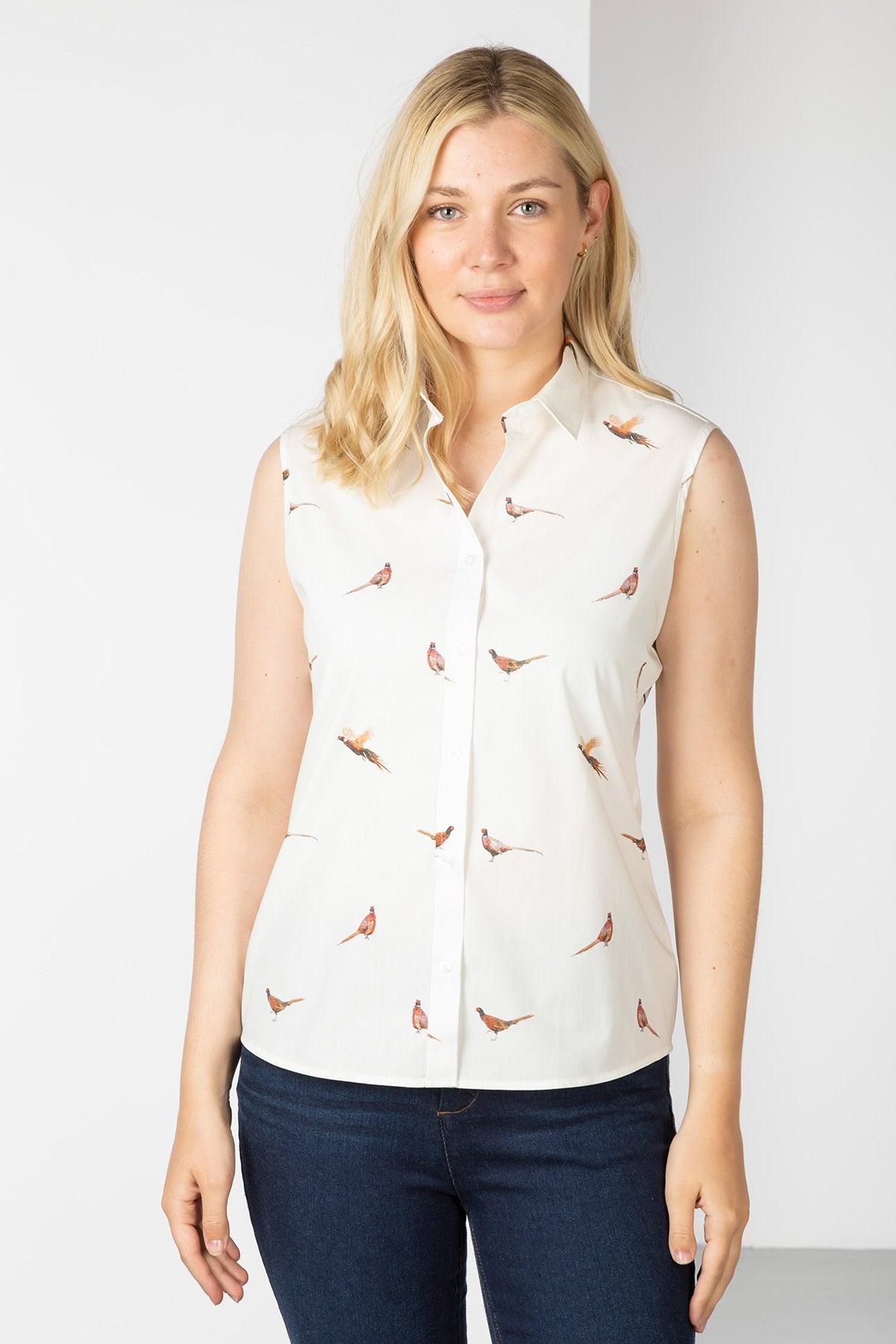 Rydale Ladies Sleeveless Shirt With Collar - Wistow II