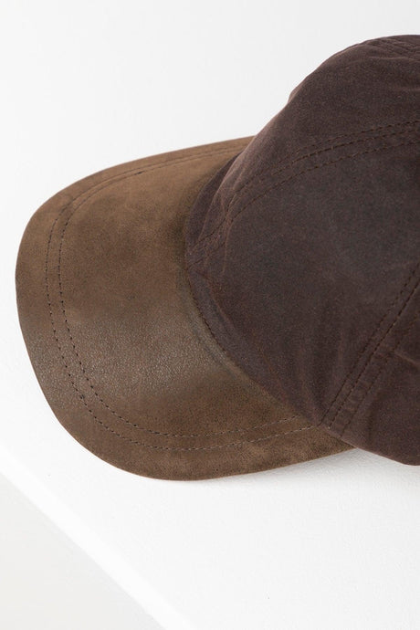 Rydale Men's Wax Baseball Cap with Nubuck Peak - Danby