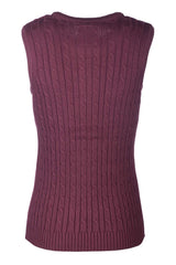 Rydale Ladies Crew Neck Cable Knit Vest - Emma