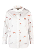 Rydale Ladies Oxford Cotton Ruffled Shirt - Ivy