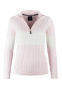 Rydale Ladies Striped Quarter Zip Jumper - Bramham