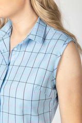 Rydale Ladies Hannah Sleeveless Country Shirt - Kate Tweed