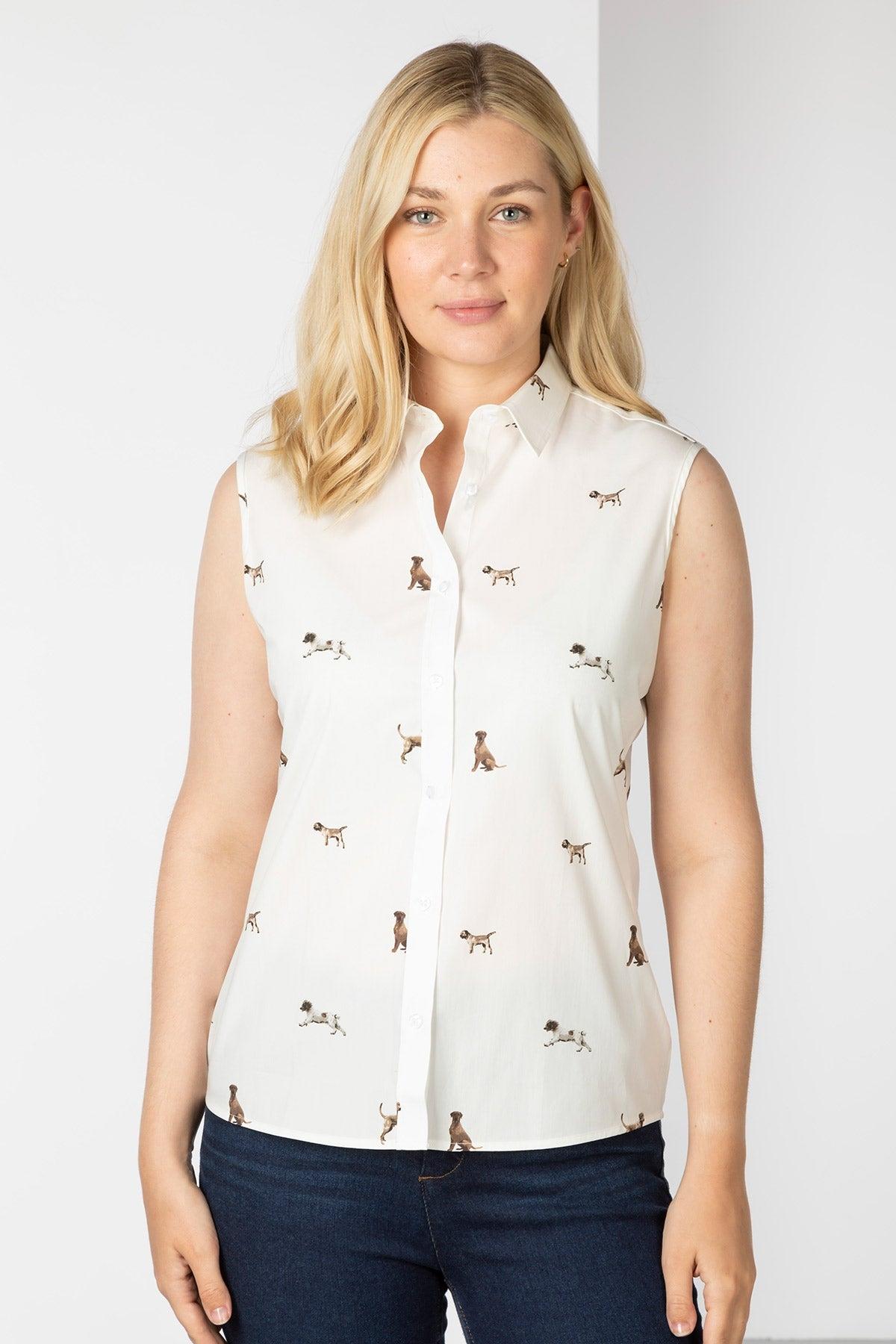 Rydale Ladies Sleeveless Shirt With Collar - Wistow II